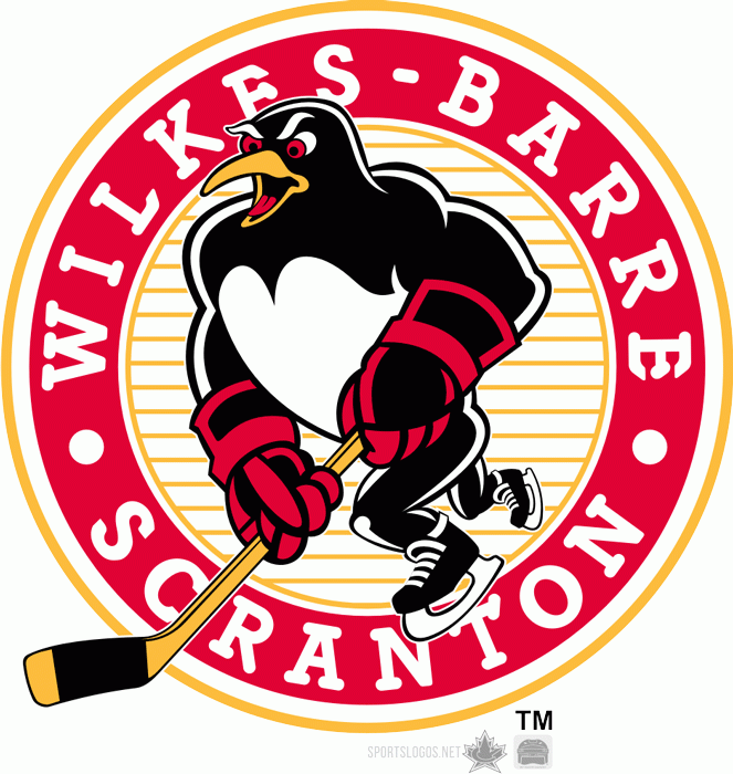 Wilkes-Barre Scranton Penguins 1999 00-2003 04 Primary Logo iron on transfers for clothing